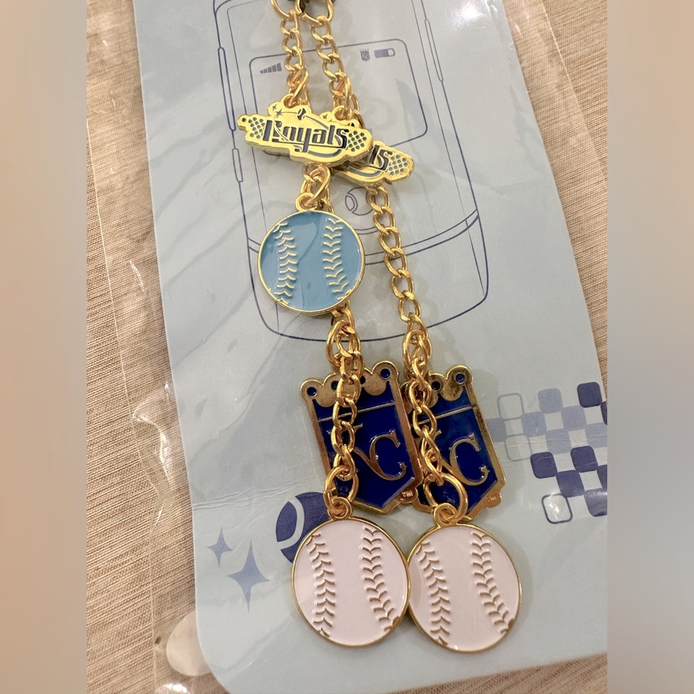 KC Royals Pair of Phone Charms